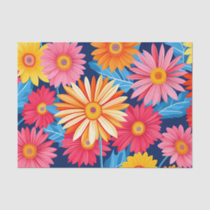 Vibrant Gerbera Daisies Flowers Plant Tissuepapier
