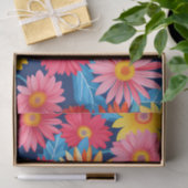 Vibrant Gerbera Daisies Flowers Plant Tissuepapier (Geschenk)