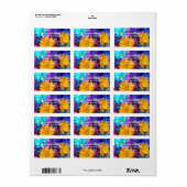 Vibrant Gerbera Daisy Bouquet Etiket (Full Sheet)