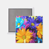 Vibrant Gerbera Daisy Bouquet Magneet (Voorkant / Achterkant)