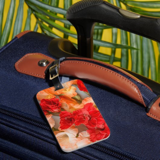 Vibrant Gladiolus flowers Bagagelabel (Voorkant Insitu 1)