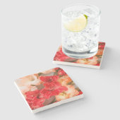 Vibrant Gladiolus flowers Stenen Onderzetter (Zijkant)