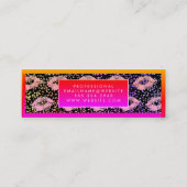 Vibrant Glamour Glitter Kussen en Spikkels Mini Visitekaartje (Achterkant)