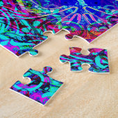 Vibrant Glas in lood Celtic Knot Mandala Legpuzzel (Zijkant)
