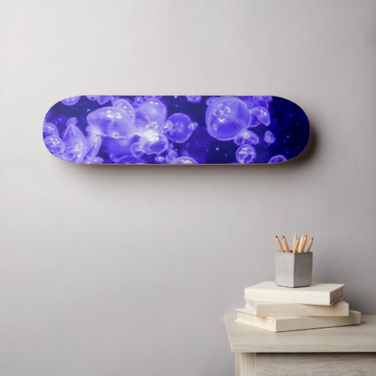 Vibrant gloeiend zand persoonlijk skateboard (Muurkunst (Horizontaal))
