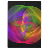 Vibrant Glossy Finish Geometric Clipboard Klembord (Achterkant)