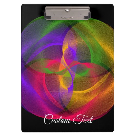 Vibrant Glossy Finish Geometric Clipboard Klembord (Voorkant)