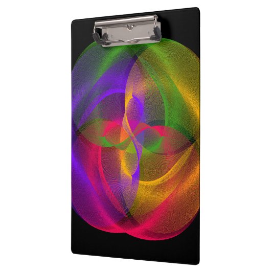 Vibrant Glossy Finish Geometric Clipboard Klembord (Links)
