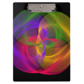 Vibrant Glossy Finish Geometric Clipboard Klembord (Voorkant)