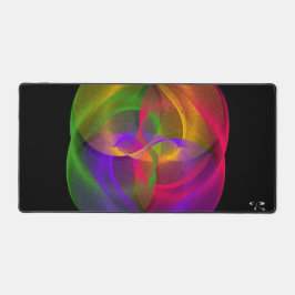 Vibrant Glossy Finish Geometric Gaming Mouse Pad