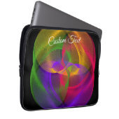 Vibrant Glossy Finish Geometric Laptop Case (Voorkant Rechts)