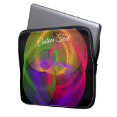 Vibrant Glossy Finish Geometric Laptop Case (Voorkant Links)