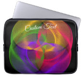 Vibrant Glossy Finish Geometric Laptop Case (Voorkant)