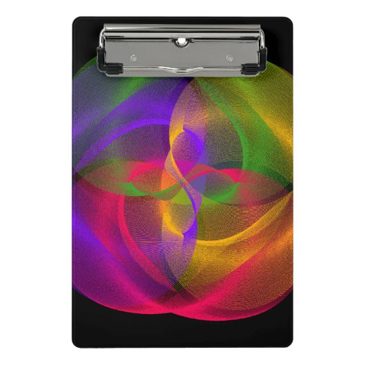 Vibrant Glossy Finish Geometric Mini Clipboard Klembord (Voorkant)