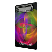 Vibrant Glossy Finish Geometric Mini Clipboard Klembord (Angled2)