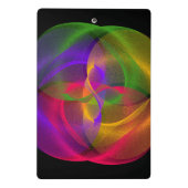 Vibrant Glossy Finish Geometric Mini Clipboard Klembord (Achterkant)