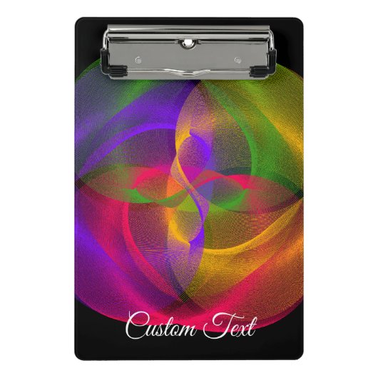 Vibrant Glossy Finish Geometric Mini Clipboard Mini Klembord (Voorkant)
