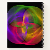 Vibrant Glossy Finish Geometric Notebook Notitieboek (Achterkant)