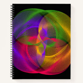 Vibrant Glossy Finish Geometric Notebook Notitieboek