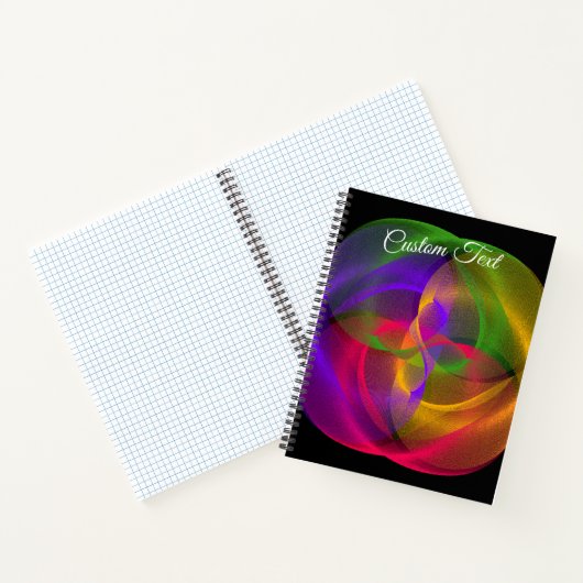 Vibrant Glossy Finish Geometric Notebook Notitieboek (Binnen)