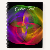 Vibrant Glossy Finish Geometric Notebook Notitieboek (Voorkant)