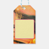 Vibrant Gold Custom Gift Labels Cadeaulabel (Achterkant)