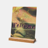 Vibrant Gold Party Welkomstbord Acryl Bord (Hoek)