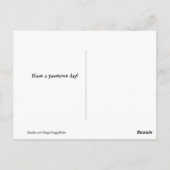 Vibrant Golden Retriever Nerd Glasschilfers Briefkaart (Achterkant)