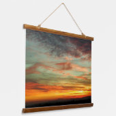 Vibrant-golvende oregon-zonnebank hangend wandkleed (Gebogen)