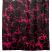 Vibrant Gothic roze en zwart Douchegordijn (Voorkant)