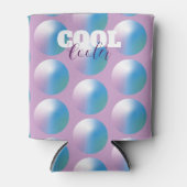 Vibrant gradient circles Geometric Modern Blue. Blikjeskoeler (Voorkant)