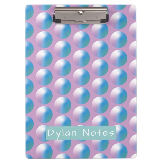 Vibrant gradient circles Geometric Modern Blue. Klembord (Voorkant)