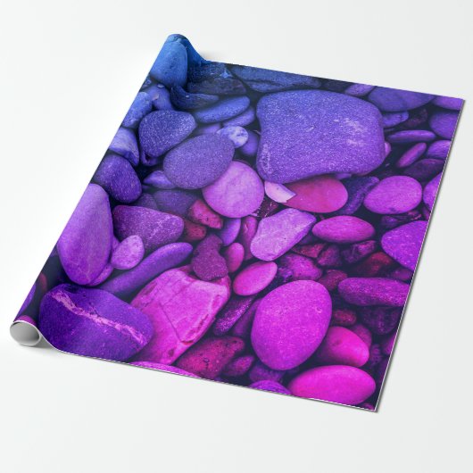 Vibrant Gradient Stones Photography Cadeaupapier (Uitgerold)