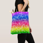 Vibrant Gradient Tie Dye Canvas tas (Dichtbij)