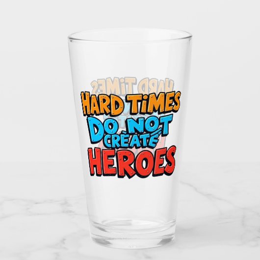 Vibrant Gradient Typographical Create Heroes Glas (Voorkant)