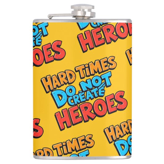 Vibrant Gradient Typographical Create Heroes Heupfles (Voorkant)