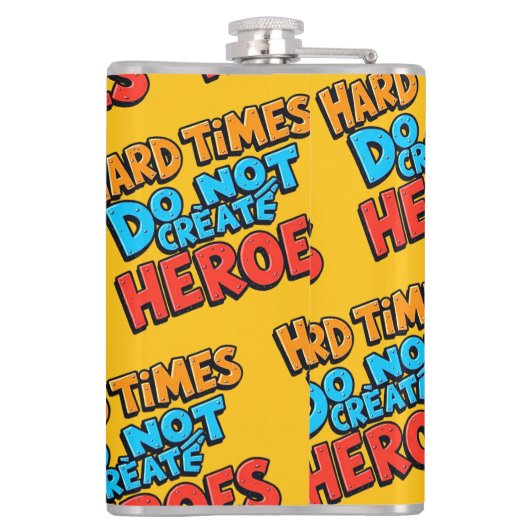 Vibrant Gradient Typographical Create Heroes  Heupfles (Achterkant)