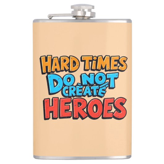 Vibrant Gradient Typographical Create Heroes Heupfles (Voorkant)