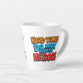 Vibrant Gradient Typographical Create Heroes Latte Mok (Rechterhoek)