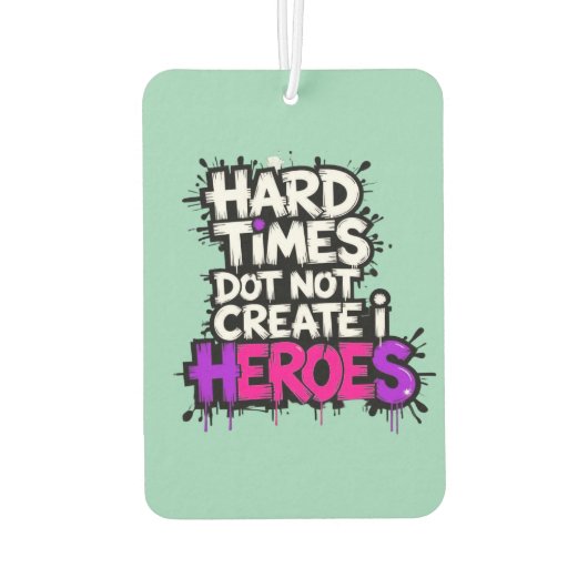 Vibrant Gradient Typographical Create Heroes Luchtverfrisser (Achterkant)