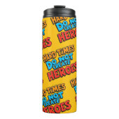 Vibrant Gradient Typographical Create Heroes Thermosbeker (Voorkant)