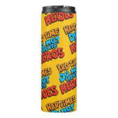 Vibrant Gradient Typographical Create Heroes Thermosbeker (Achterkant)