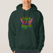 Vibrant Graffiti Believe in Yourself Hoodie -  (Voorkant)