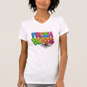 Vibrant Graffiti Fresh Beats DJ Turntable T-Shirt  (Voorkant)