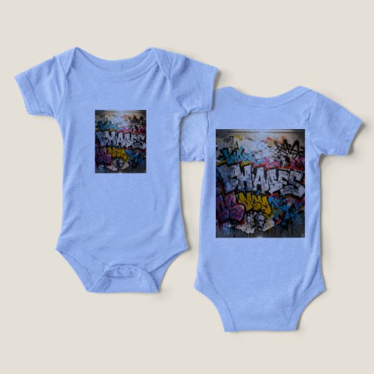 vibrant graffiti T-Shirt (Ontwerp Voorkant & Achterkant)