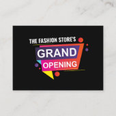 Vibrant Grand Opening Ceremonnee-kaart Visitekaartje (Voorkant)