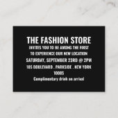 Vibrant Grand Opening Ceremonnee-kaart Visitekaartje (Achterkant)