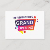 Vibrant Grand Opening Ceremonnee-kaart Visitekaartje (Voorkant)
