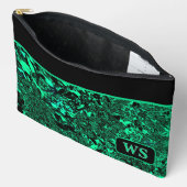 Vibrant Green Cosmetic Pouch Etui (Open)