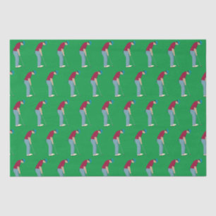 Vibrant Green Golf snijthema Tissuepapier